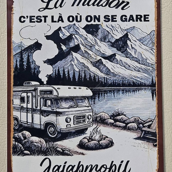 Inga Plaque En Métal Vintage Pour Salle De Bain - 20,3 X 30,5 Cm