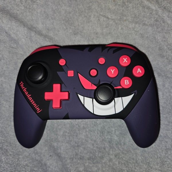 Custom Pokemon Gengar Themed Nintendo Switch Pro Controller - Etsy