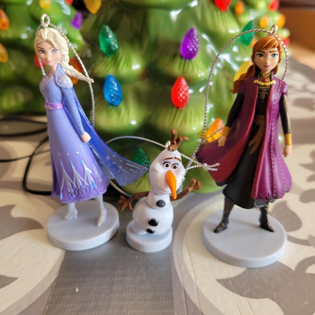Disney Elsa Anna Olaf Christmas Ornament Set From Frozen 2 - Etsy
