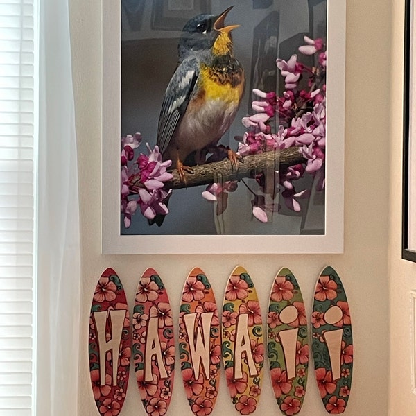 Hula Hawaii Sign - Hawaiian Sign Tropical Beach Decor Hula Art - Etsy