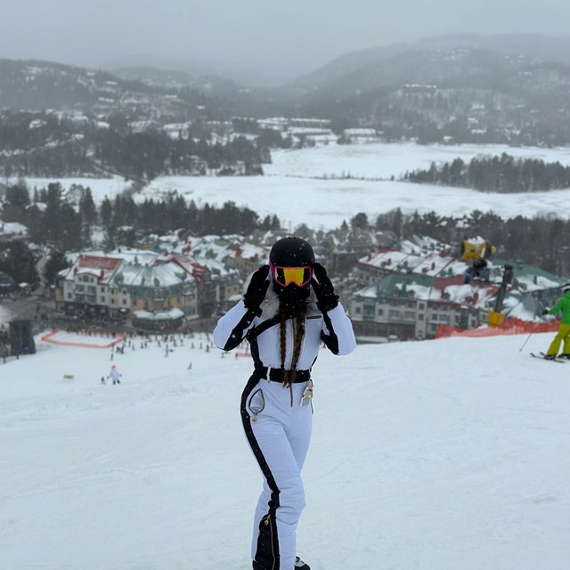 Mono de esquí bohemio para mujer, traje de invierno de esquí, traje de  invierno, traje de snowboard, pantalones cálidos de invierno, traje de  nieve blanco, mono de esquí negro -  España