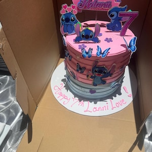 Topper per torta Stitch - Compleanno Stitch - Festa Stitch - Etsy ...