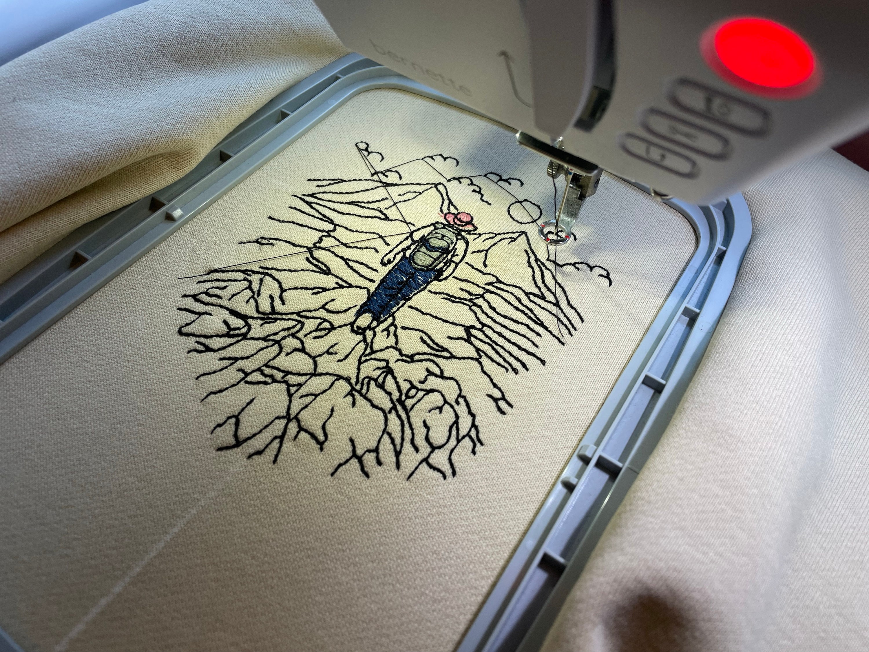 Customer photo for Mountain Adventure - Embroidery design