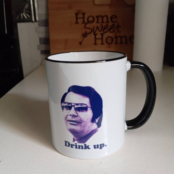 Jim Jones Dark Humor Coffee Mug – 11 Oz Ceramic Mug With Edge Print, Funny Cult Leader Novelty