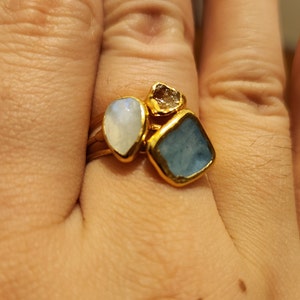 Customer photo from Liz, Raw Crystal Ring Mystery Box! 3 Ring Set