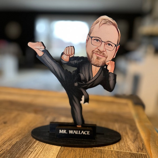 Personalisiertes 3D Cartoon Foto Auf Eisen – Individueller Portrait-Rahmen Als Geschenk