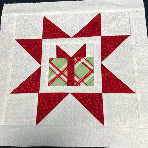 Present in a Star Block - PDF Pattern - Etsy