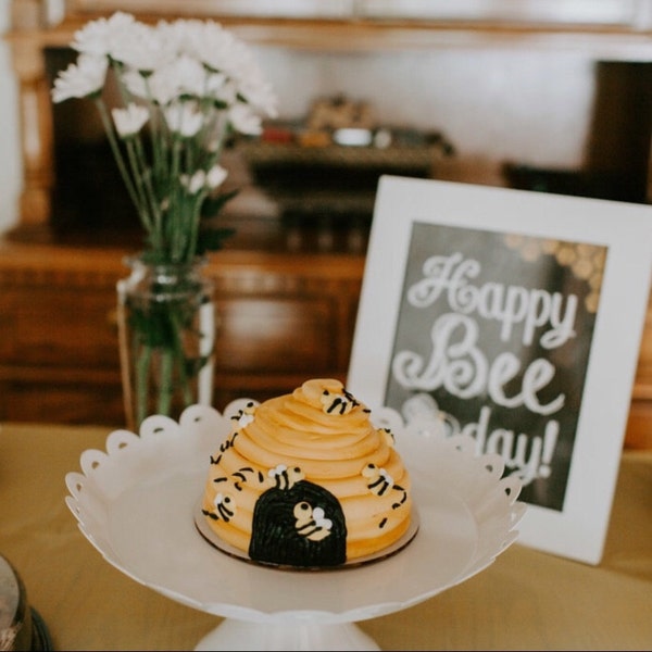 BEE Day Birthday Party Kit Bumble Bee Themed 1st Birthday, 2nd Birthday ...