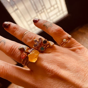 Customer photo from Anna, New Statement Raw Citrine Ring