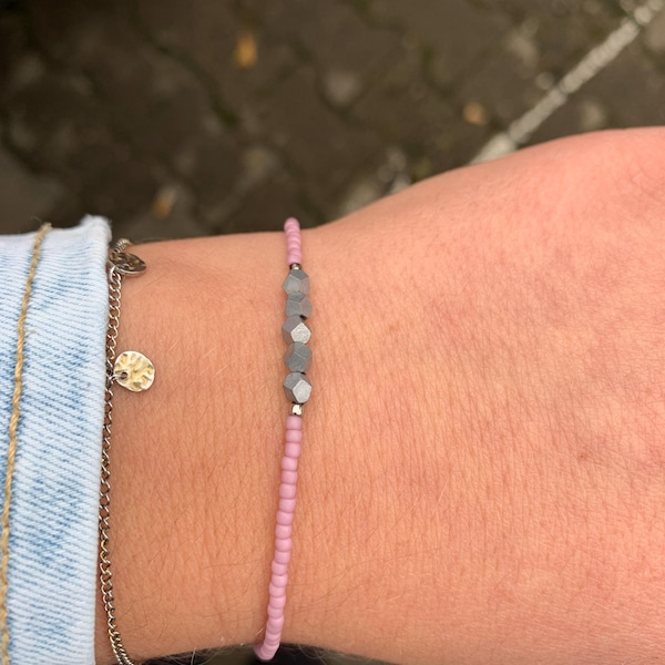 Black Macrame Bracelet for Men, Men's Bracelet With Toho Beads ...