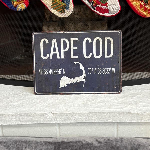 Cap Cod Sign Cape Cod Sign - Cape Cod Location - Cape Cod Gift - Beach Sign - Beach ...