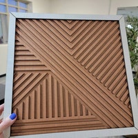 Geometric Wood Wall Art (set of 3) - Modern Wood Art - Minimal - Etsy ...