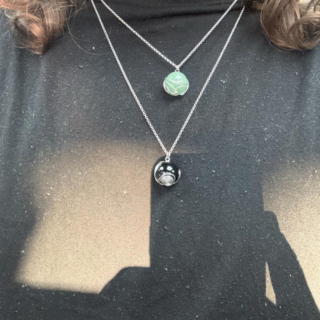 Final Fantasy VII Inspired Meteor / Black Materia Necklace - Etsy