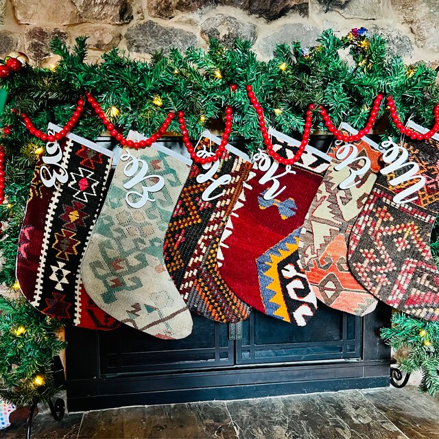 Quilted Christmas Stocking and Stocking Name Tag Patterns — Pin