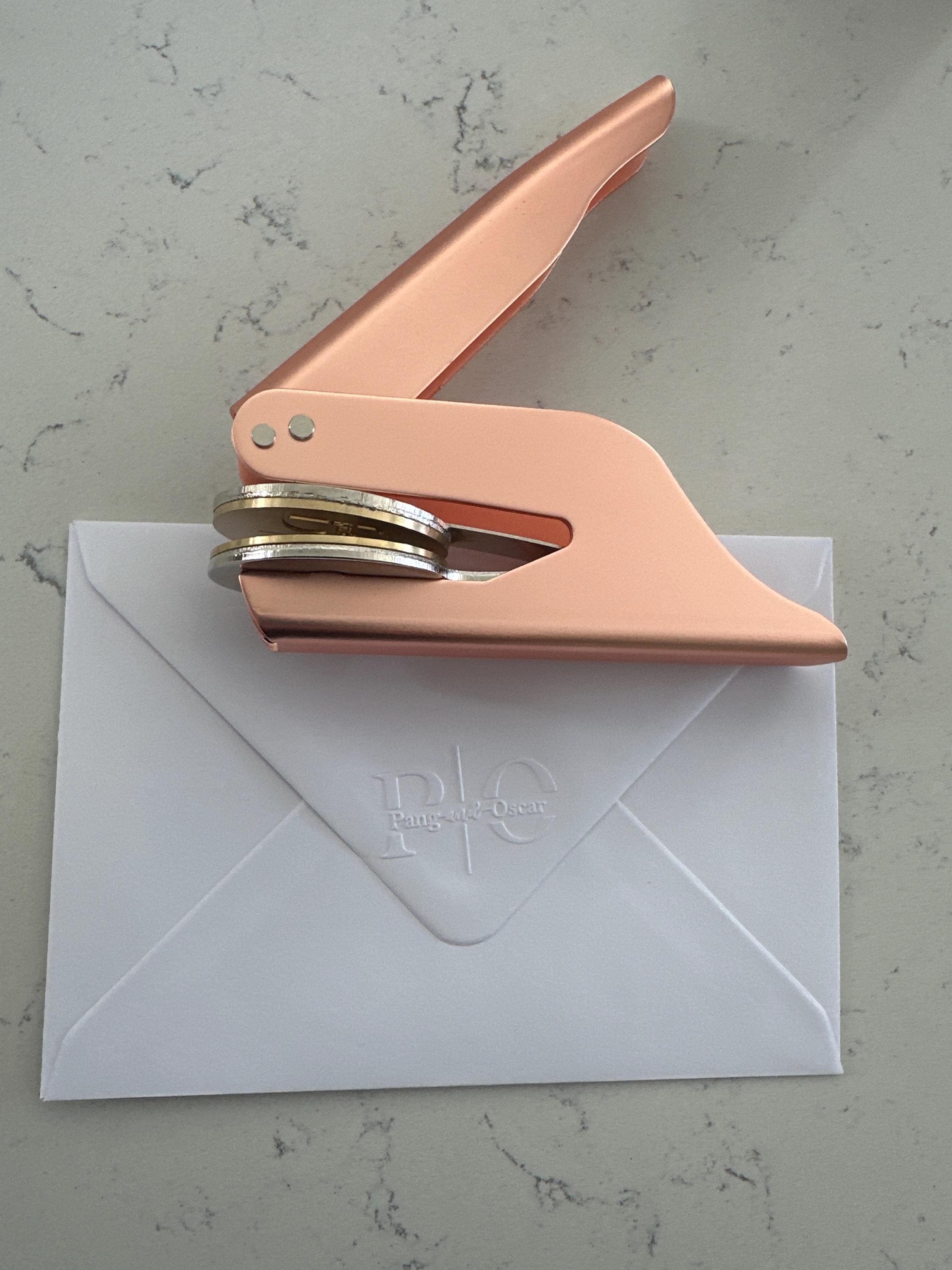 Monogram Embosser | 48 Designs | Custom your wedding embosser | Napkin Embosser | Envelope and Invitation Embosser