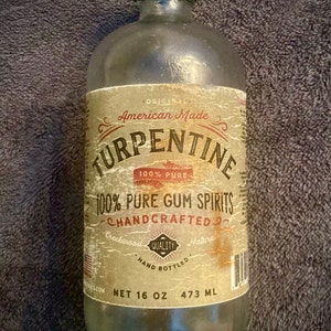 4 Oz 100% Pure Gum Spirits of Turpentine
