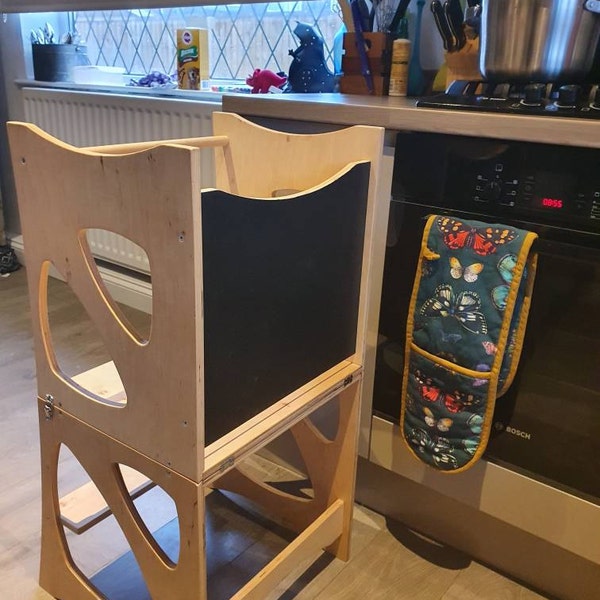 Kitchen Tower, Montessori Furniture, Chalkboard Montessori Toddler ...