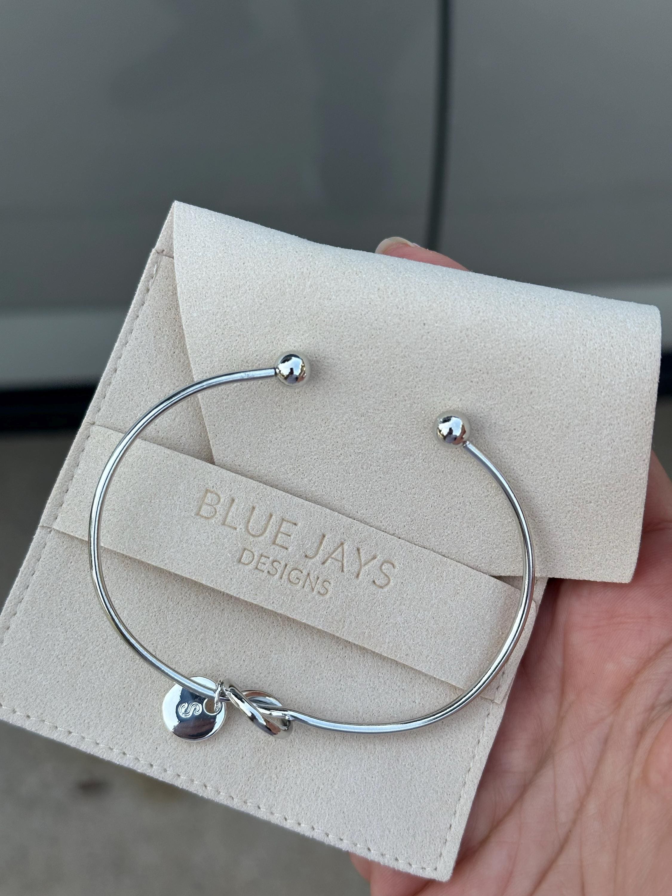 Silver Knot Bracelet Gift For Her, Personalised Christmas Gifts, Best Friend Gift, Maid of Honour Gifts, Sister Birthday Gift