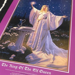 25x29 Elf Queen Fantasy Poster by Greg Hildebrandt, Personalized