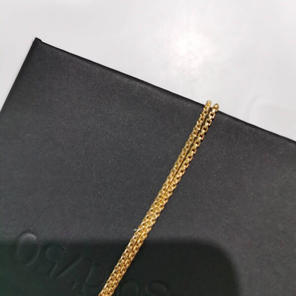 5/6/8mm Length Gold Tone Byzantine Stainless Steel Necklace - Fashion jewelry (MJ2) main image 0