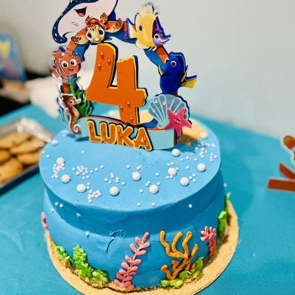 Finding Nemo Cake Topper, Finding Nemo Party Decor, Finding Nemo ...