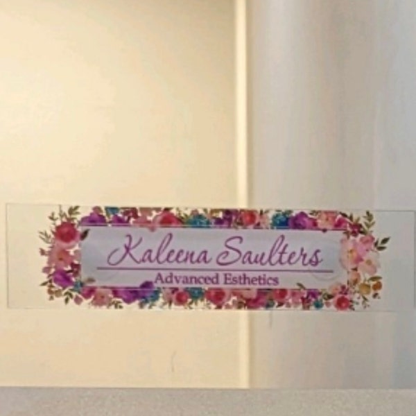 Aesthetic Decor, Office Door Name Plate, Acrylic Sign for Desk or Wall ...
