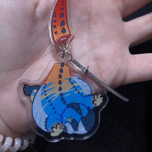 Monster Hunter World Dangling Tail Acrylic Charms - Etsy