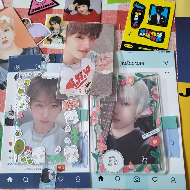 DKB イチャン　サイン入り　ハードトレカ Official NCT DREAM Photocard PC Kpop (beatbox Era) Mark