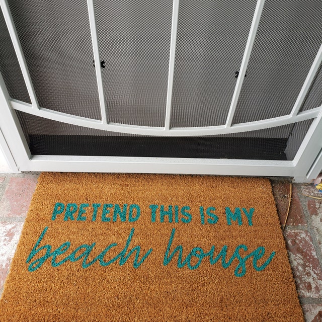 Porch Mats for Front Door Outside I Love My Awesome Aunt & Yes She Bought  Me This Doormat Beach Decorations for Home Front Door Mat Funny (Color 
