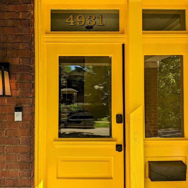 Transom Window Lettering Transom Address Numbers Color Options House Home Building Office Glass ...