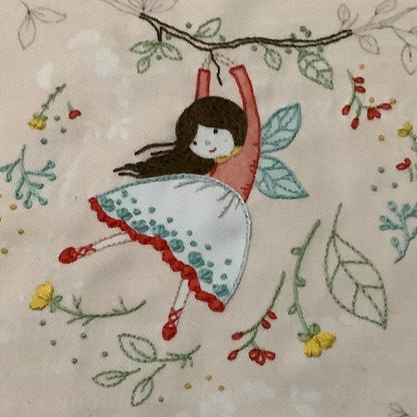 Flying Fairy - Embroidery Kit, Hand Embroidery, Fairy Nursery ...