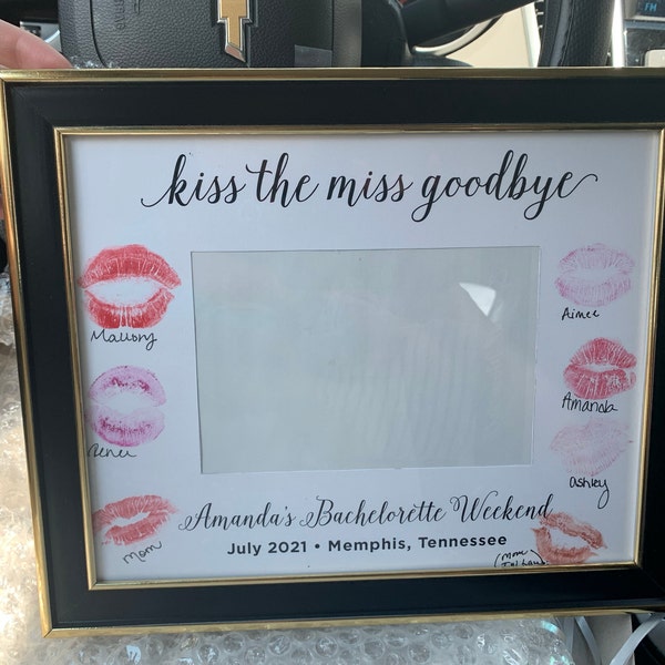 Kiss the Miss Goodbye Printable Template | Editable - Instant Download ...