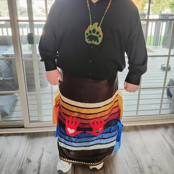 Black Cow Hyde Ribbon Skirt - Etsy