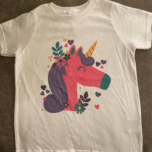 Unicorn Kids Shirt Girls Unicorn Shirt Personalized Unicorn Shirt
