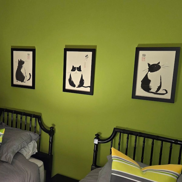 SET OF Matsumoto Hoji Cat Print, Matsumoto Hoji Cat Poster, Japanese ...