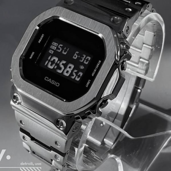 Modlab Company [CLASSIC Series] G-shock GA2100 Model - Black / Silver ...