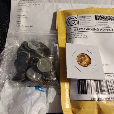 thumbnail image 2 of 15 Coin Vintage US Estate Lot – 90% Silver, Proofs, Wheats, Indian Heads – Mixed Years 2 of 6