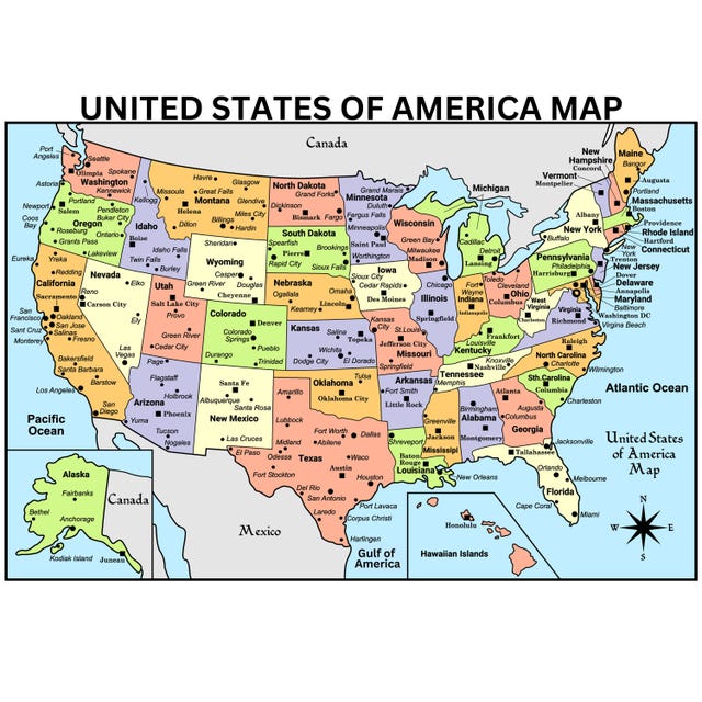 2025年米国地図 - アメリカ湾 - Etsy 日本