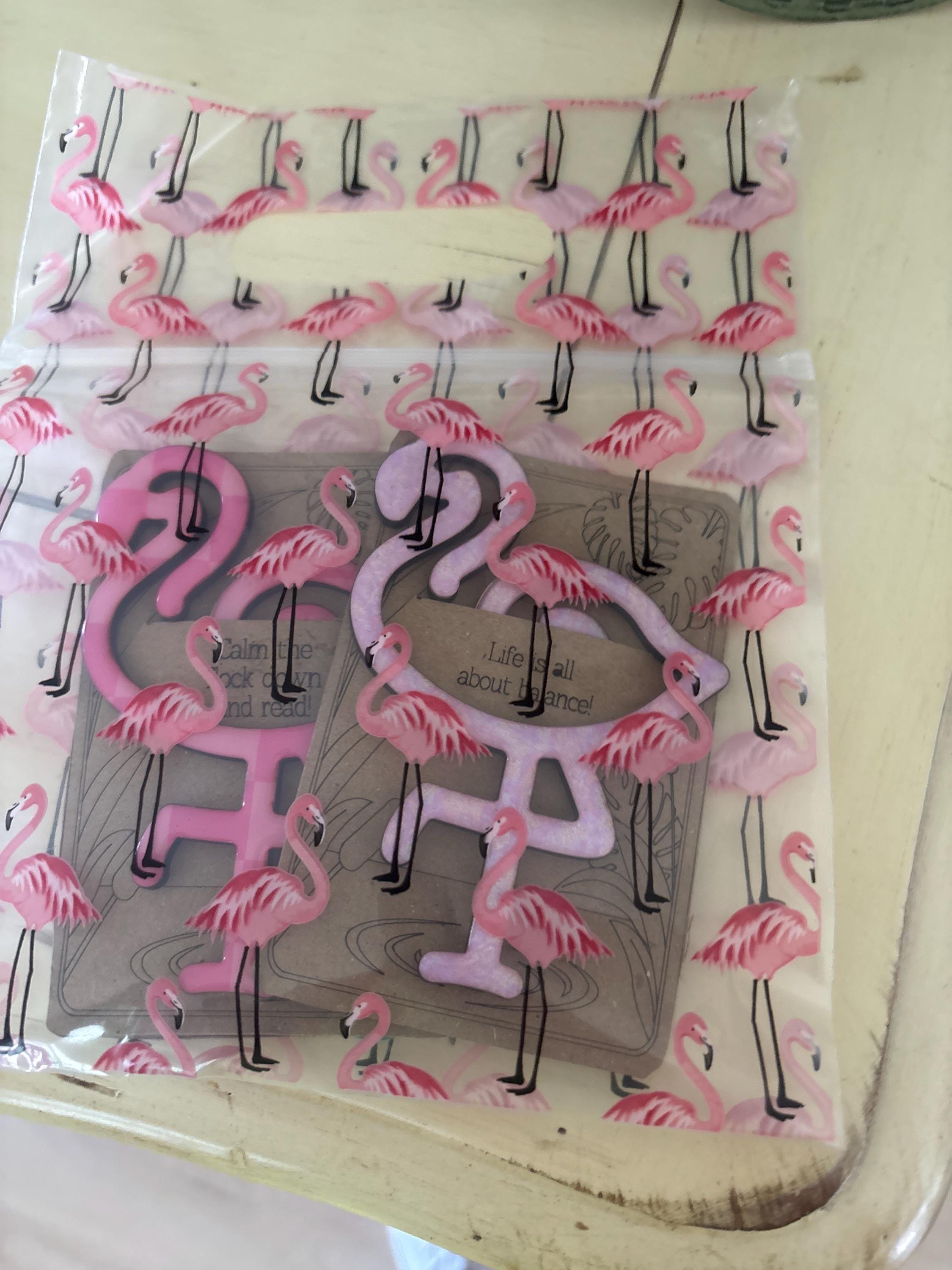 Custom 3Pack Flamingo Bookmakers, Adorable Flamingo Trio, bookmarks, Personalized set of 3 flamingo bookmarks, Flamingo page markers
