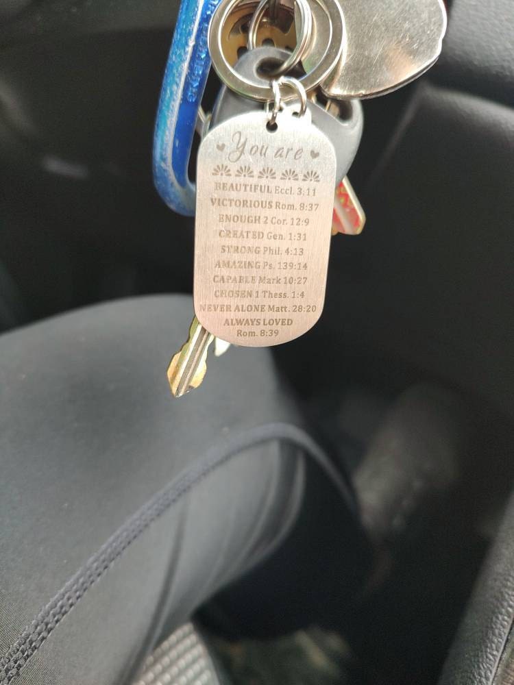 You Are Inspiration, Bible Verse Gift, Inspirational Quote Gifts, Custom Inspiration Keychain, You are beautiful Keychain, Christian Gifts