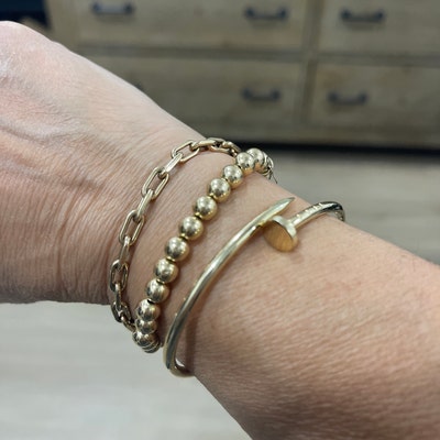 Purpose Gold 6mm Bead Bracelet main image 1