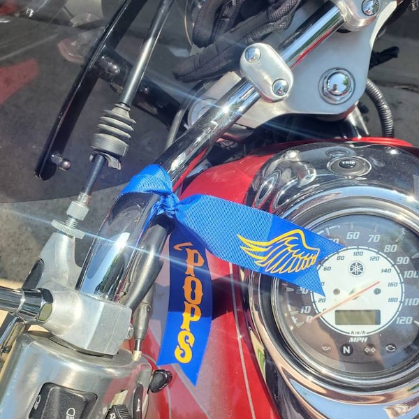 Personalized Biker Ribbon Memorial Honorary Ride - Etsy