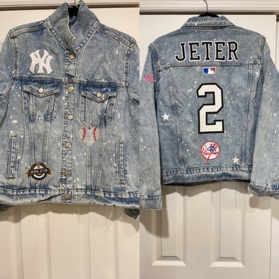 Los Angeles LA Dodgers Custom Denim Jean Jacket Number Jean Jacket Jean ...