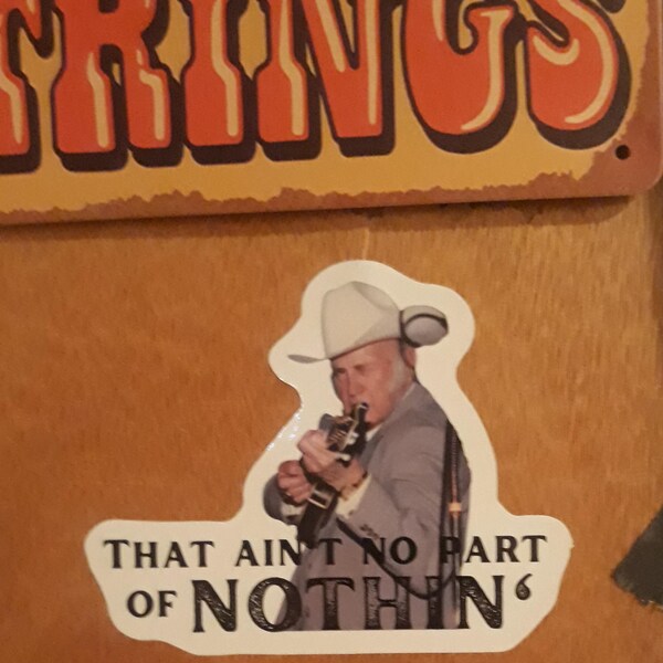 Tony Rice and Wyatt Rice Bluegrass Guitar Mustache and Mash Kiss-cut ...