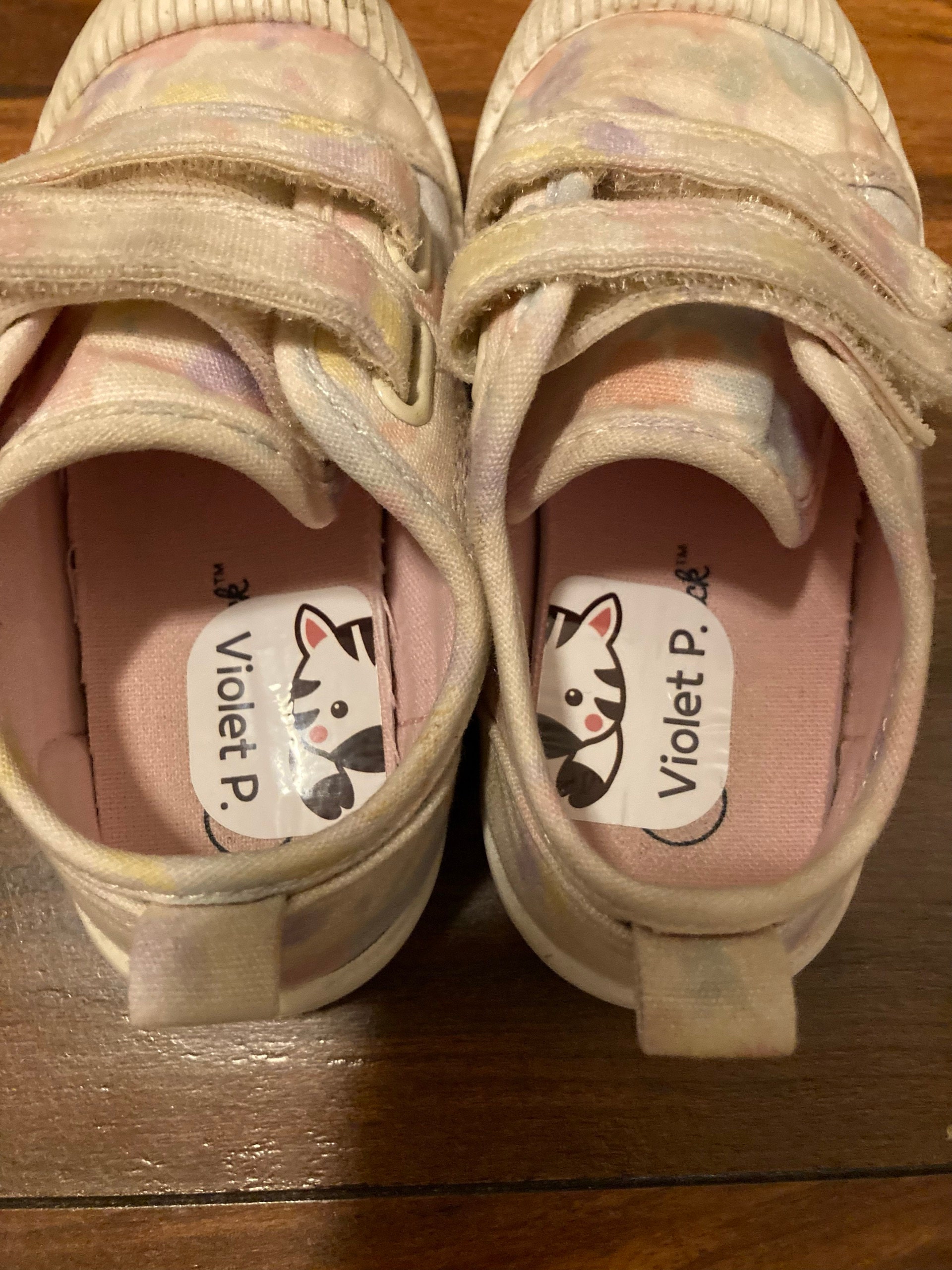 Custom Shoe Label Sticker Waterproof  Washable Clothing Stick-on Name Label Personalized Name Label for Kids School, Daycare, Camp, Sports