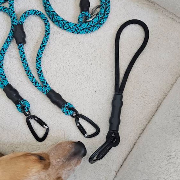 Dog Tag Rope Dog Traffic Handle, Tag Leash, Safety and Training Leash (pink/purple ...