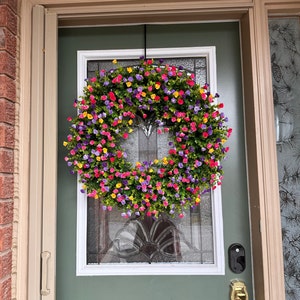 Summer Wreath, Front Door Wreath, Peony Wreath, Tropical Wreath, Pink