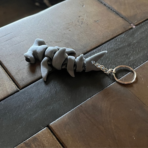 Flexi Fidget Shark Keychain! Hammer Head Ocean Animal Accessory Sea ...