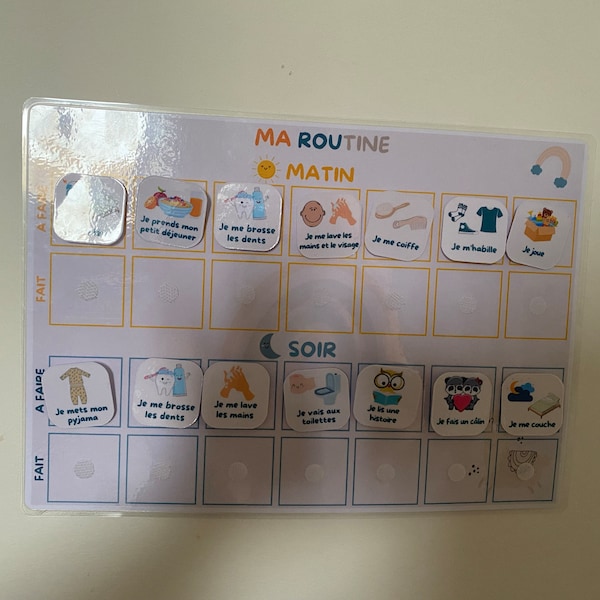 Routine enfant matin et soir - Etsy France