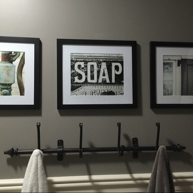 Rustic Bathroom Wall Decor Cottage Bathroom Wall Art Set of | Etsy